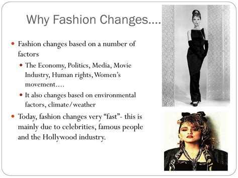 why is fashion changing.